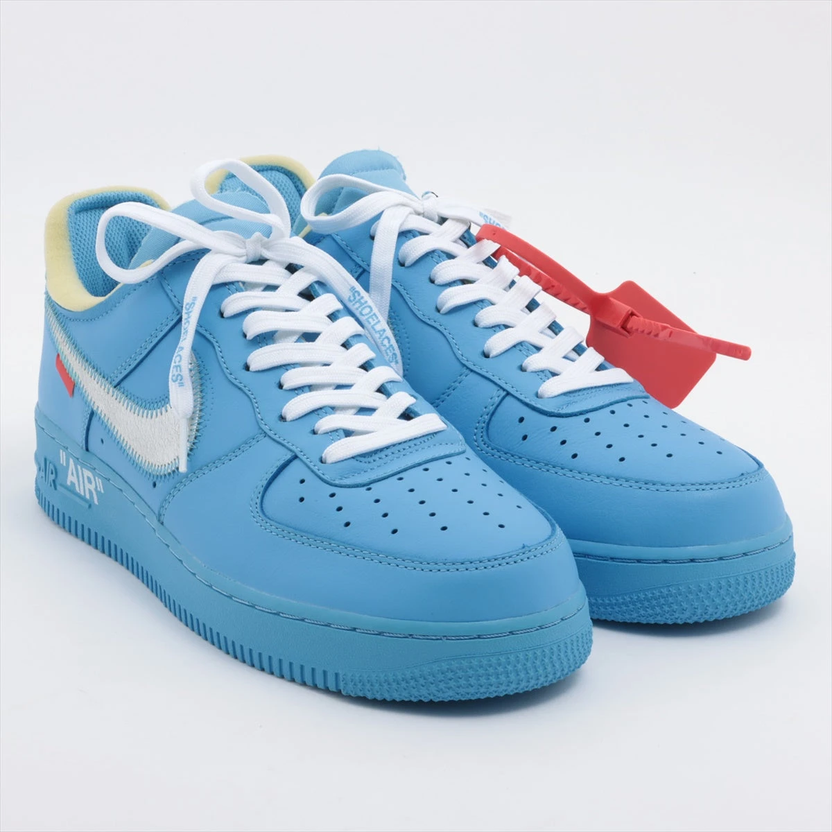 ナイキ×オフホワイト NIKE AIR FORCE 1 レザー スニーカー 26.5cm