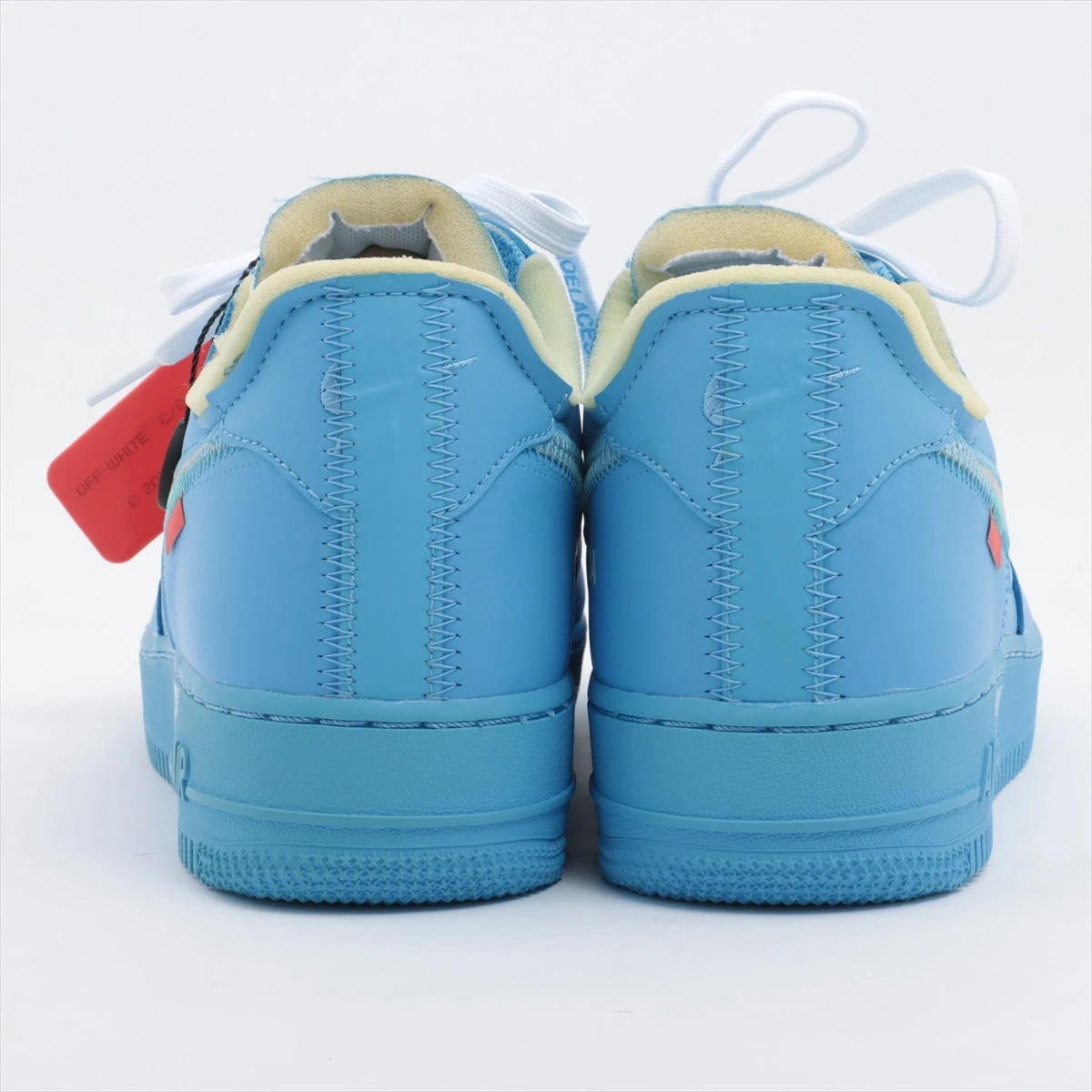 ナイキ×オフホワイト NIKE AIR FORCE 1 レザー スニーカー 26.5cm 