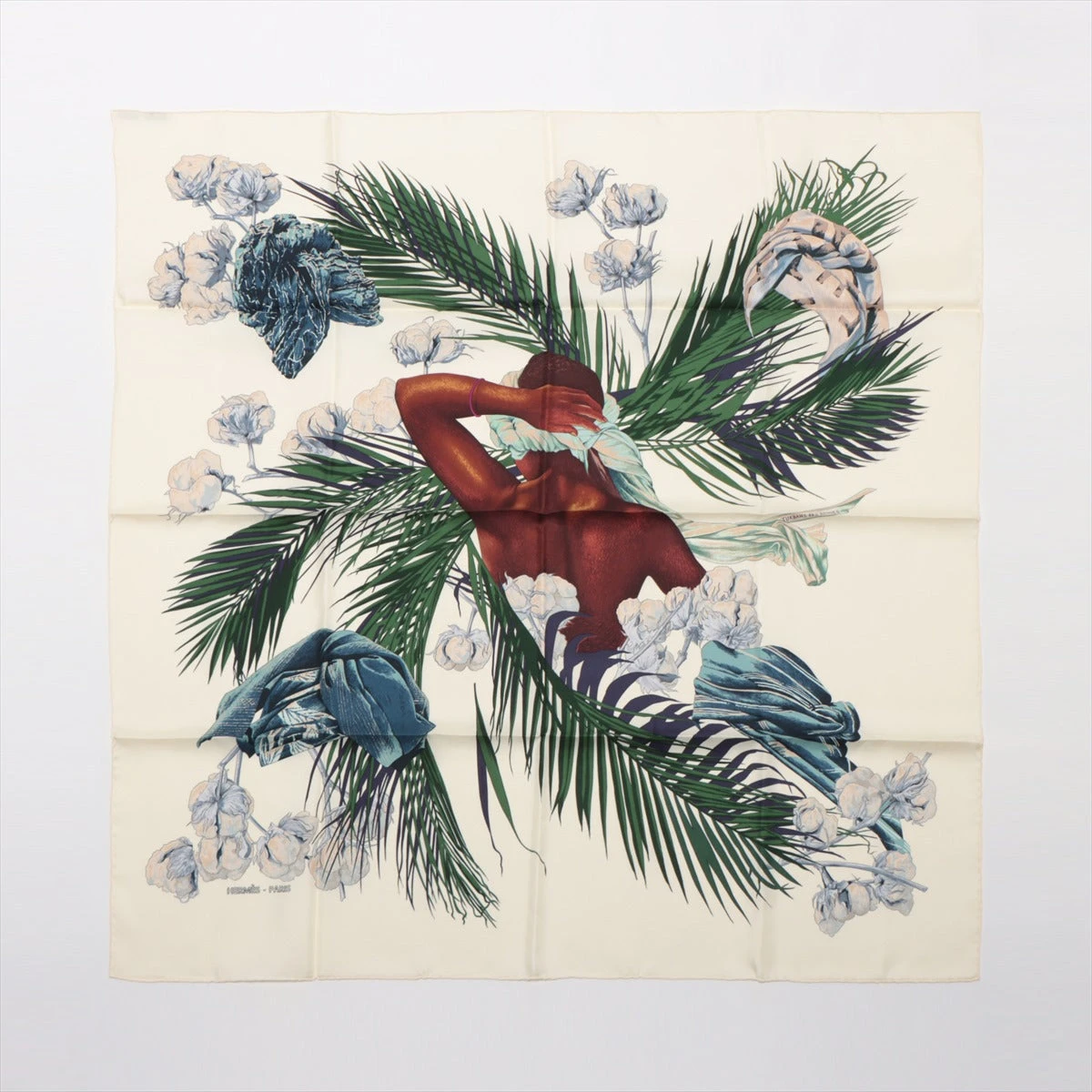 HERMES/エルメス カレ90 王女のターバン シルク スカーフ e_6