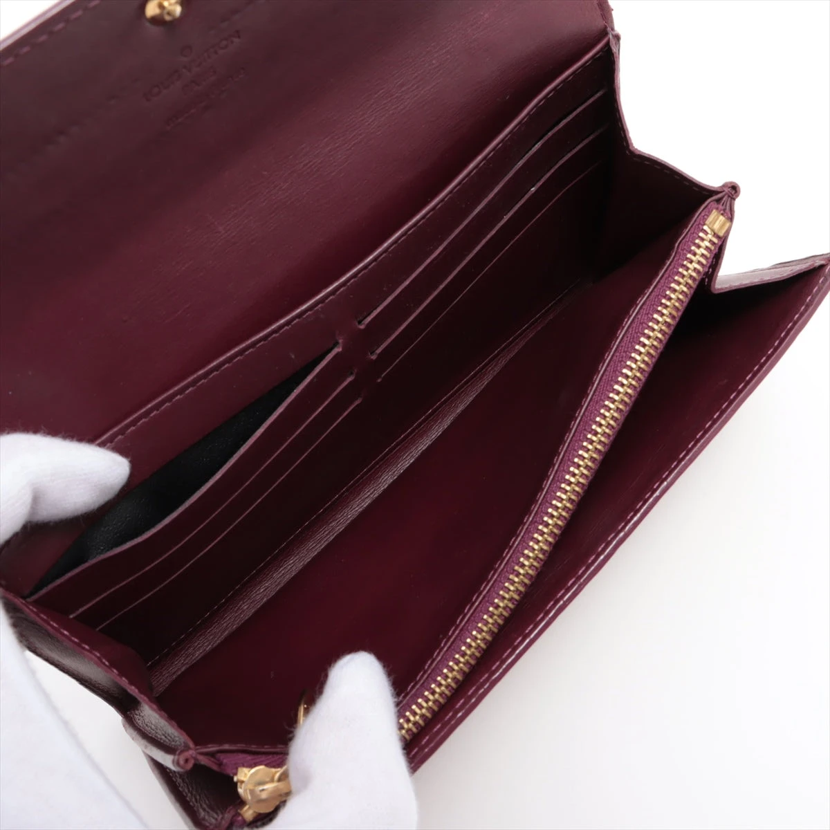 ルイヴィトン モノグラム　ヴェルニ ポルトフォイユ・サラ 長財布 M93577 ルイヴィトン モノグラム・ヴェルニ ポルトフォイユ・サラ 長