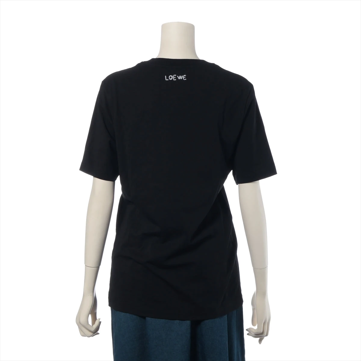 ロエベ コットン Tシャツ XS レディース ブラック S359333XCI