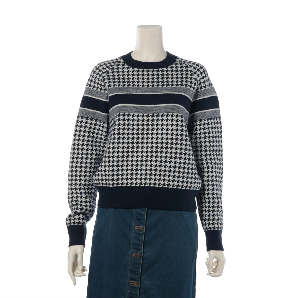 クリスチャンディオール カシミヤ×ナイロン ニット 38 レディース
