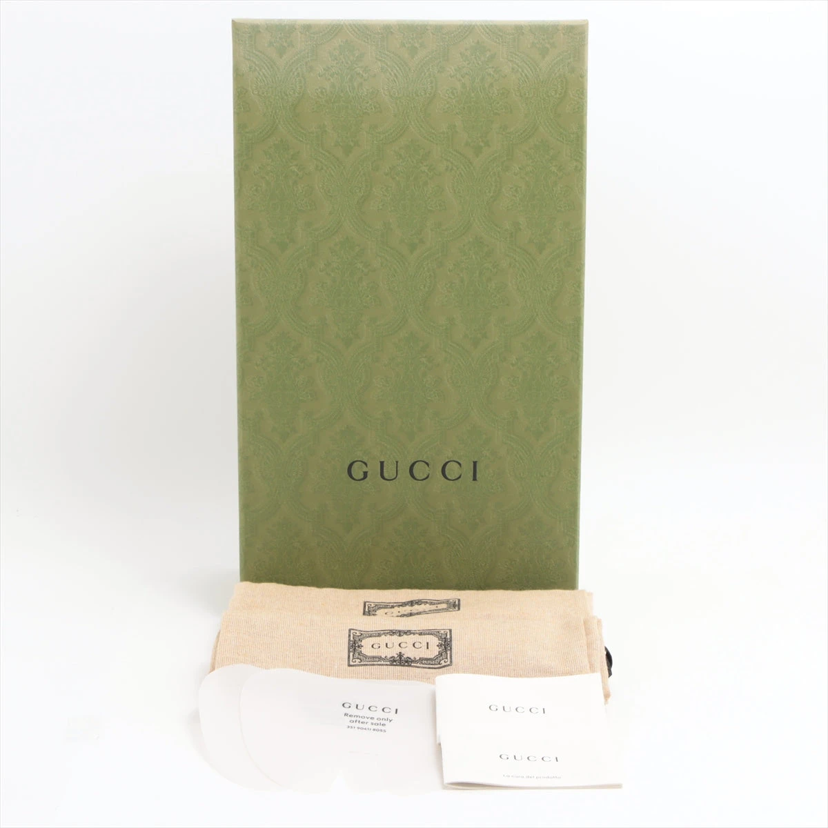 グッチ GGエンボス レザー スニーカー 6 1/2 メンズ アイボリー