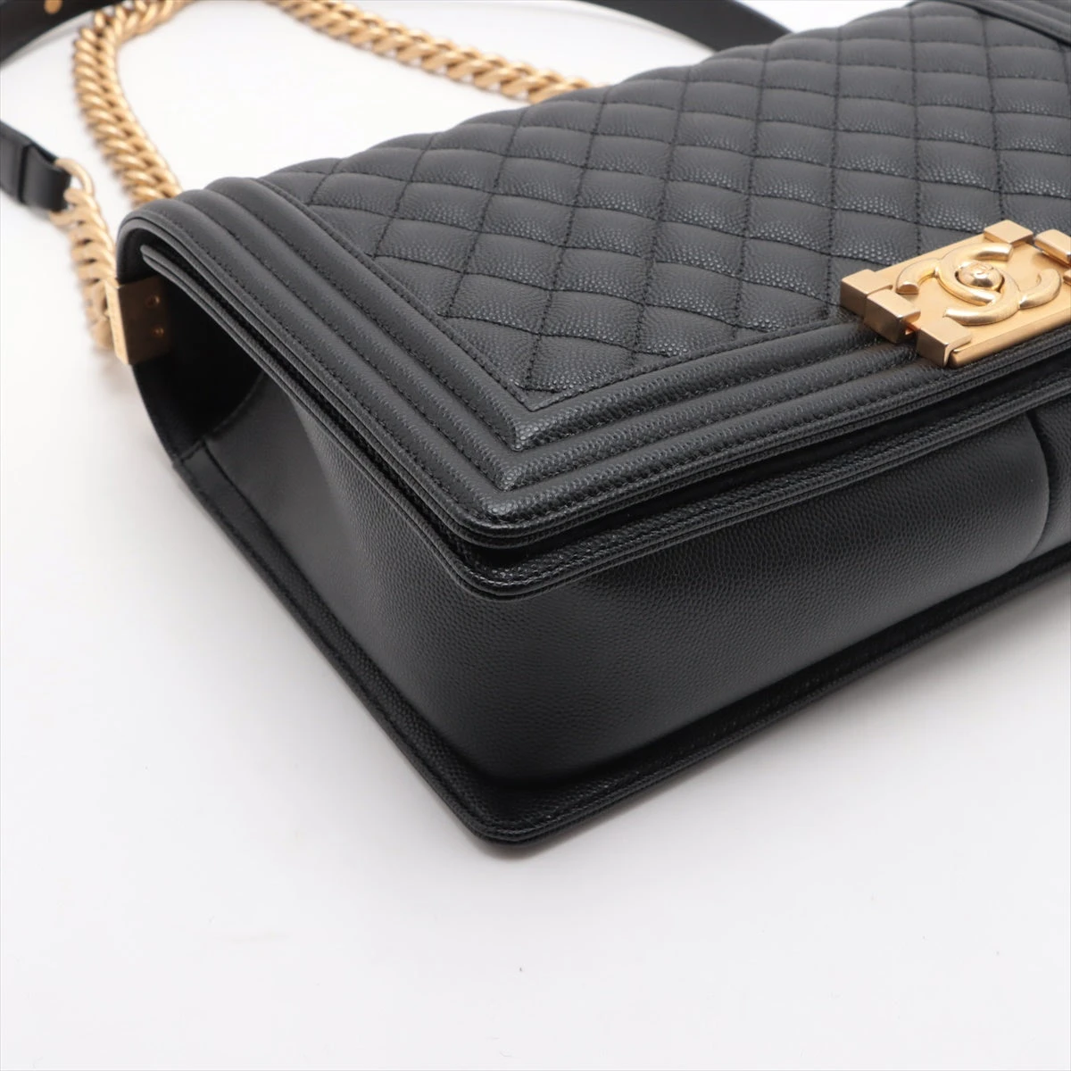 black CHANEL BOY CHANEL(シャネル ボーイ シャネル) クラッチ