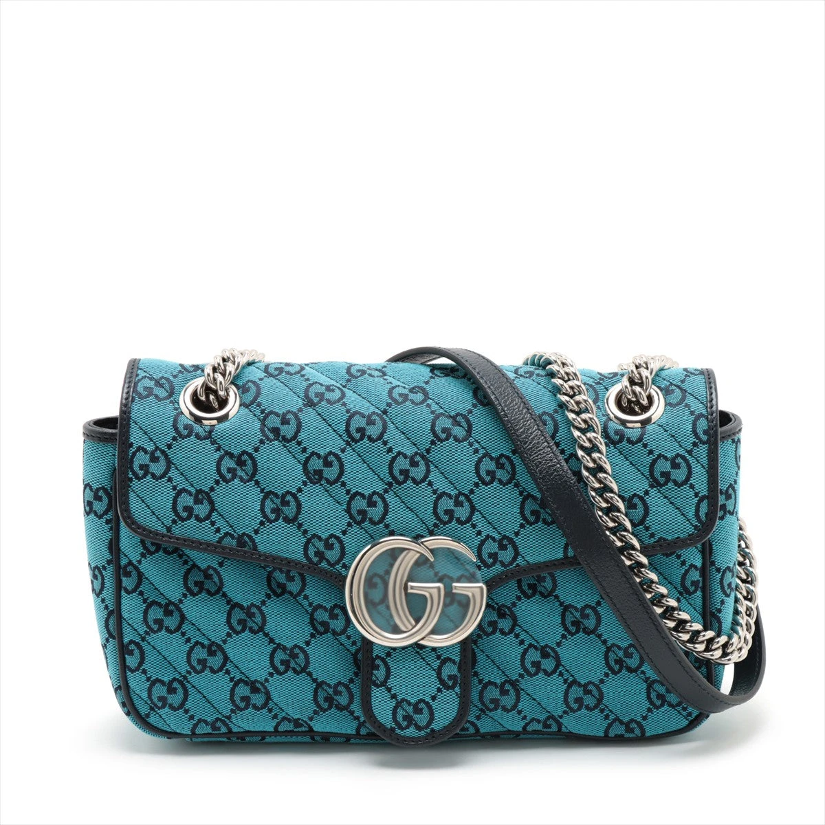 リナンナングッチ　GGキャンバス　レザー　チェーン　ショルダーバッグ GUCCI グッチ ミニ GGキャンバス ショルダーバッグ ベージュ