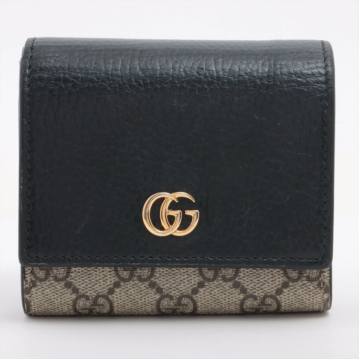 079箱付✨極美品✨グッチ 財布 GGマーモント×GGスプリーム PVC×レザー