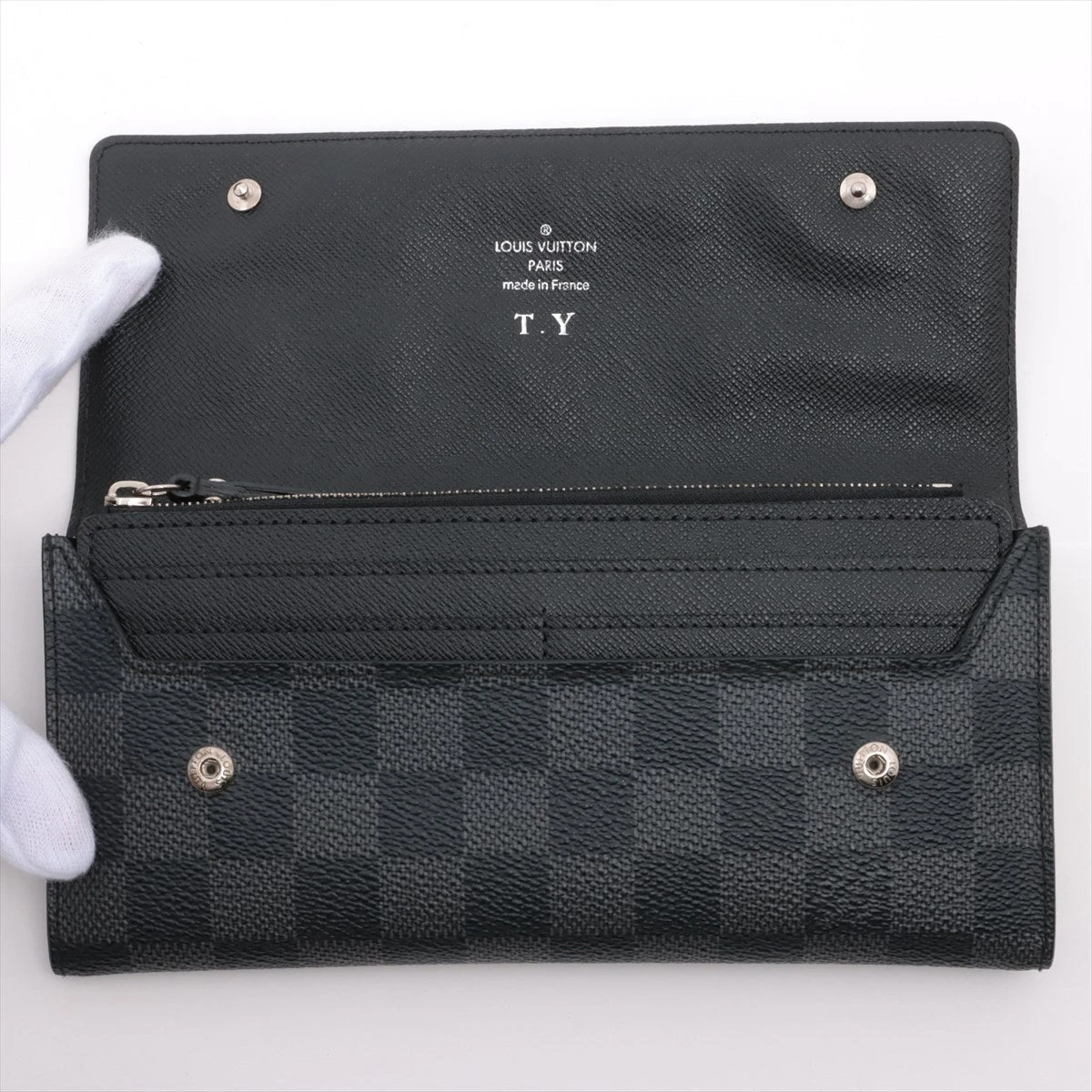 ヴィトン ダミエグラフィット ポルトフォイユロンモデュラブル N63084