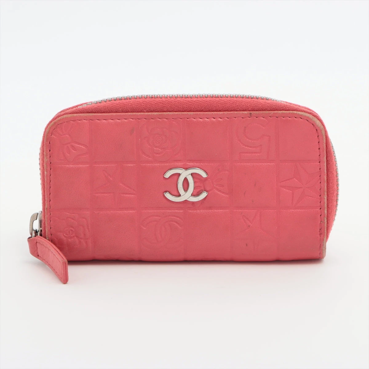 CHANEL キーケース ピンク CHANEL - CHANEL キーケース カメリア NO5 アイコンステッチ