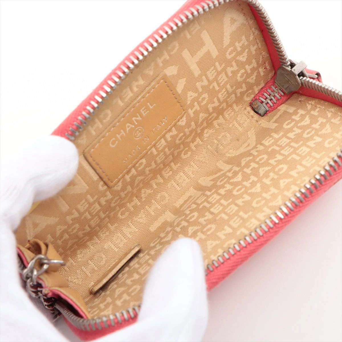 シャネル　キーケース　アイコン　ピンク CHANEL - シャネル ⭐︎キーケース アイコン ラムスキン ピンク