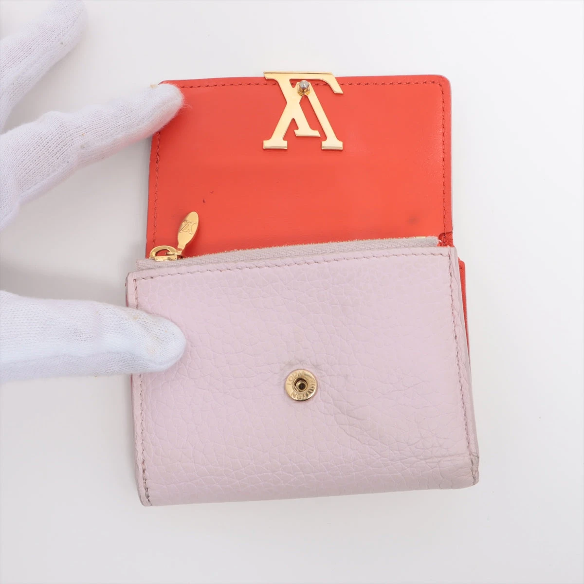 ヴィトン トリヨン ポルトフォイユカプシーヌ XS M81420 ギモーブ