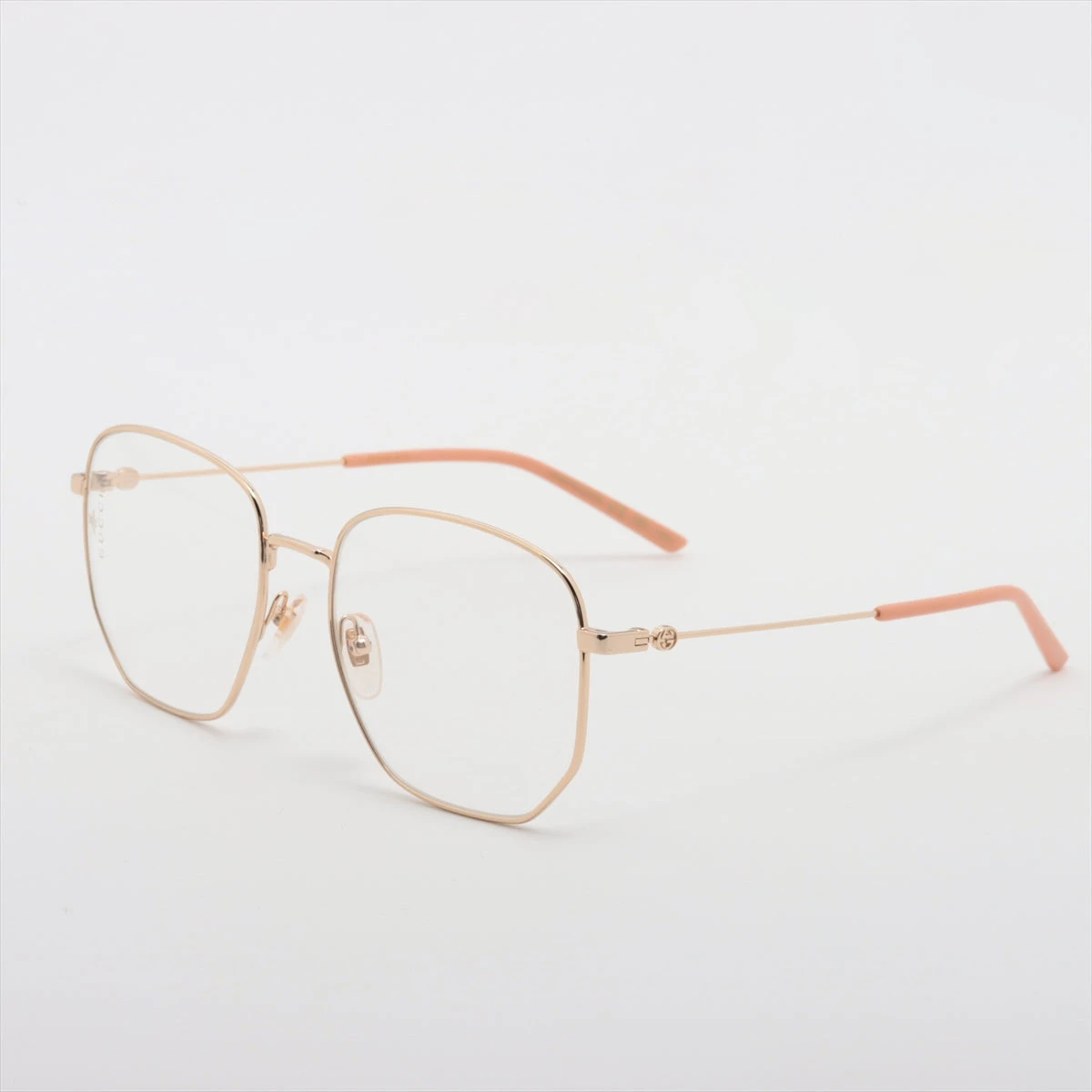 グッチ GG0396S メガネ GP×プラスチック ゴールド A3038644｜中古