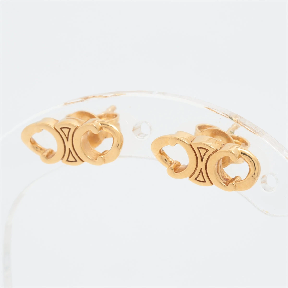 セリーヌ トリオンフ ピアス(両耳用) GP ゴールド A3032986｜中古