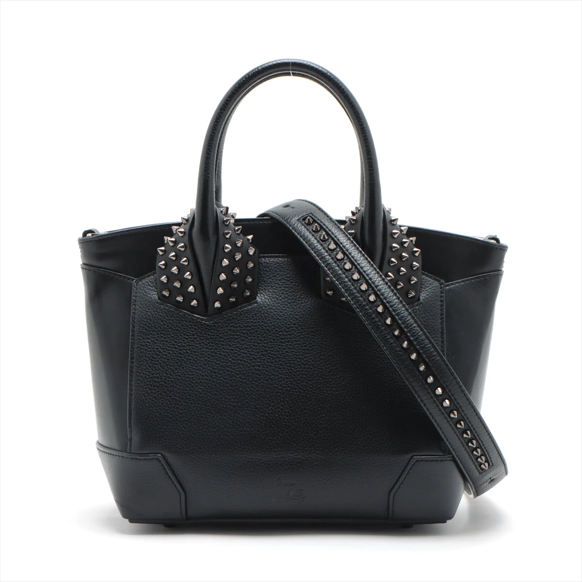 極美品✨クリスチャンルブタン　トートバッグ　スタッズ　カバタ　レザー　ブラック Christian Louboutin クリスチャンルブタン トートバッグ Cabata