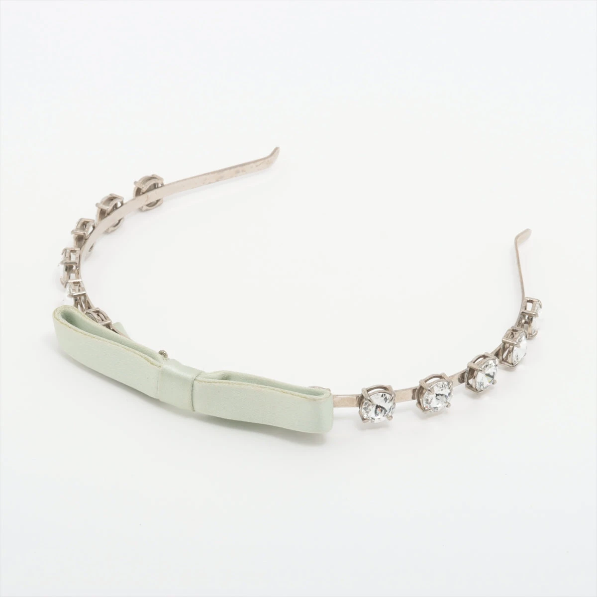 MIUMIU ラインストーン ビジュー カチューシャ