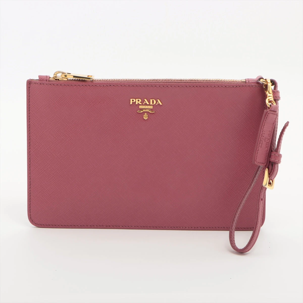 PRADA サフィアーノレザー ポーチ ピンク プラダ サフィアーノ レザー ポーチ ピンク AP083624｜中古