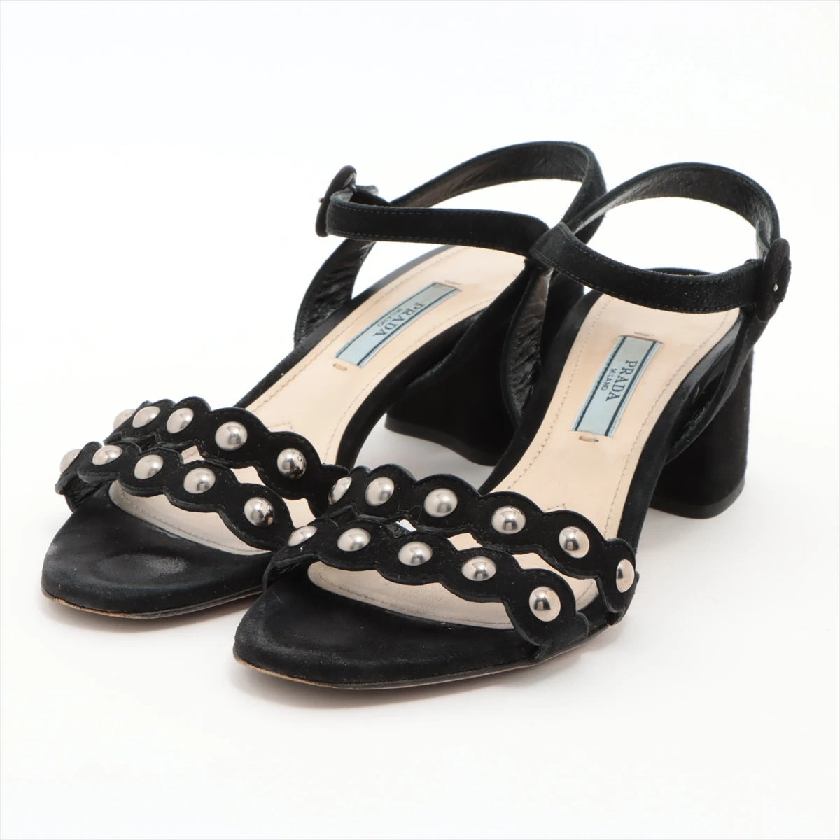 プラダスエードサンダル ✨美品✨ プラダ スエード クロス ストラップ