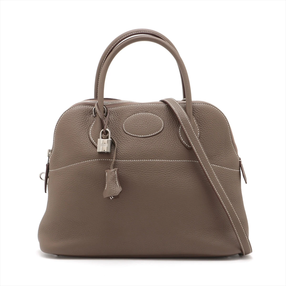 エルメス ボリード31 トリヨンクレマンス エトゥープ シルバー金具 A