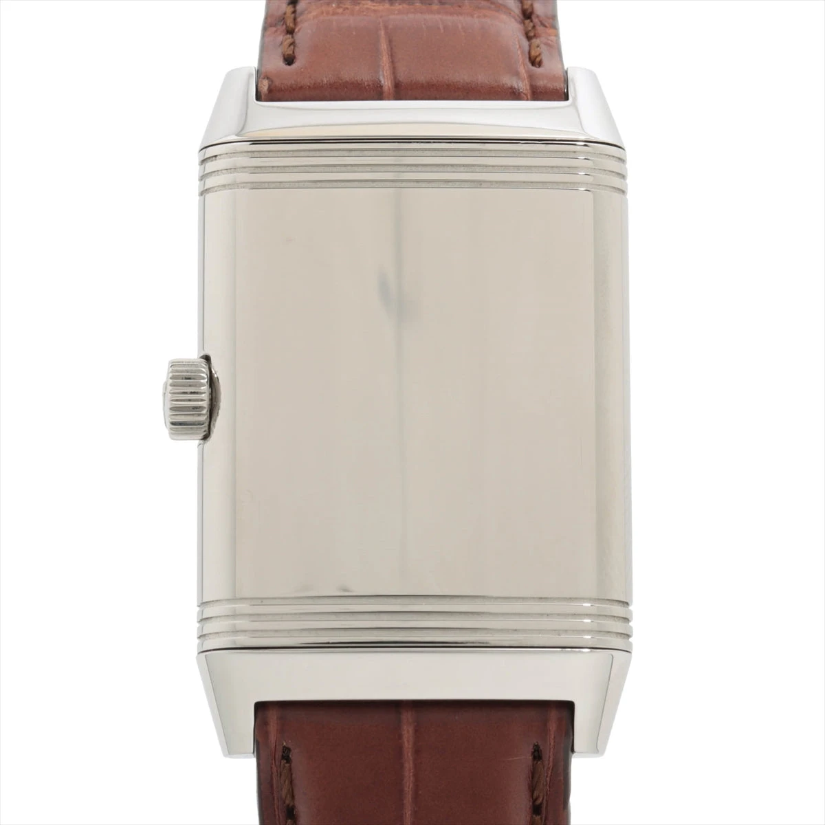 ジャガールクルト ビッグレベルソ Q2708410 SS×革 手巻き シルバー文字  