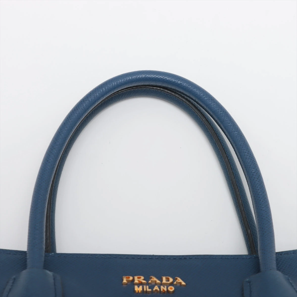 美品☆　プラダ　サフィアーノキュイール　ライトブルー　2way　ハンドバッグ 美品☆ プラダ サフィアーノキュイール ライトブルー 2way