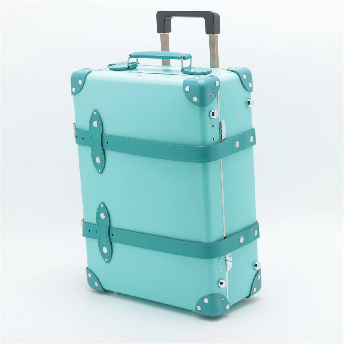 未使用 ティファニー　tiffanyスーツケース トランク　グローブトロッター 心ときめくブルーに感動！ティファニー×グローブ・トロッターの