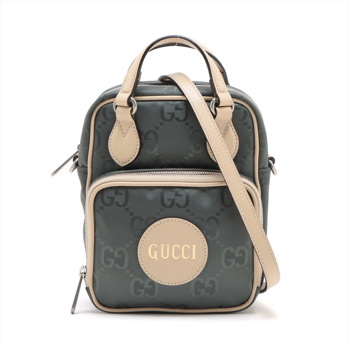 美品♡グッチ　2WAY ショルダーバッグ オフザグリッド GG柄 625850 GUCCI オフザグリッド2WAYショルダーバッグ ブルー 625850