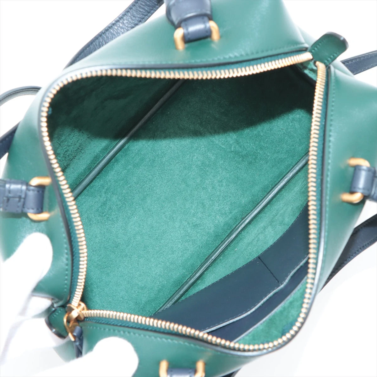 L*A様 CÉLINE ソフトキューブ ミントグリーン ショルダーバッグ セリーヌ スモールソフトキューブ レザー 2WAYハンドバッグ グリーン
