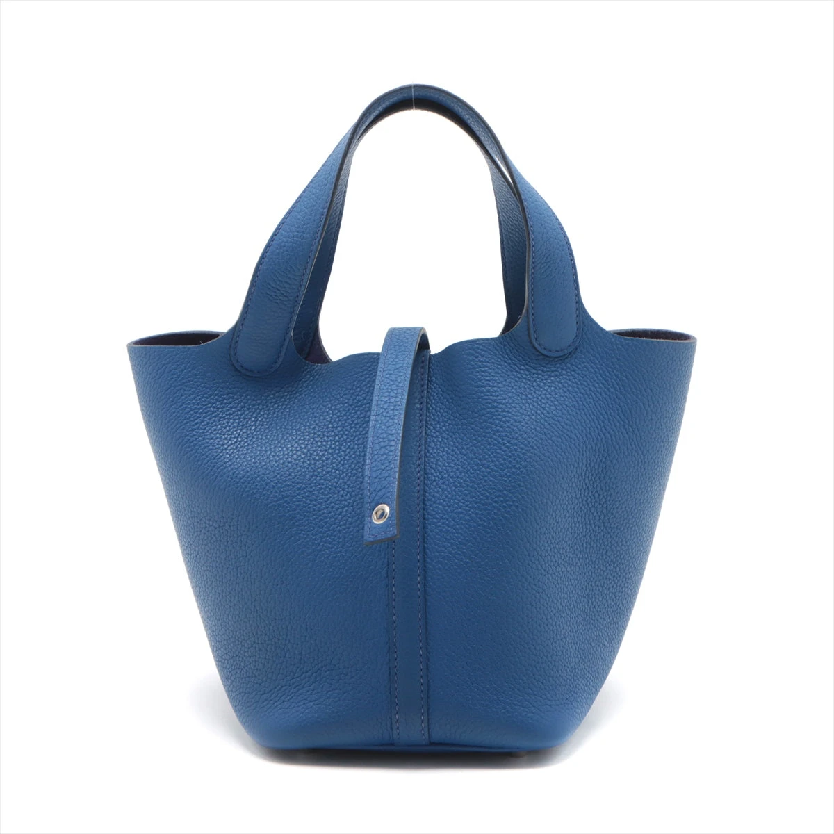 【HERMES】シルバー金具！ ☆ ピコタンロック PM 18 ☆ブルー エルメス ピコタンロック18 PM トリヨンモーリス ブルー