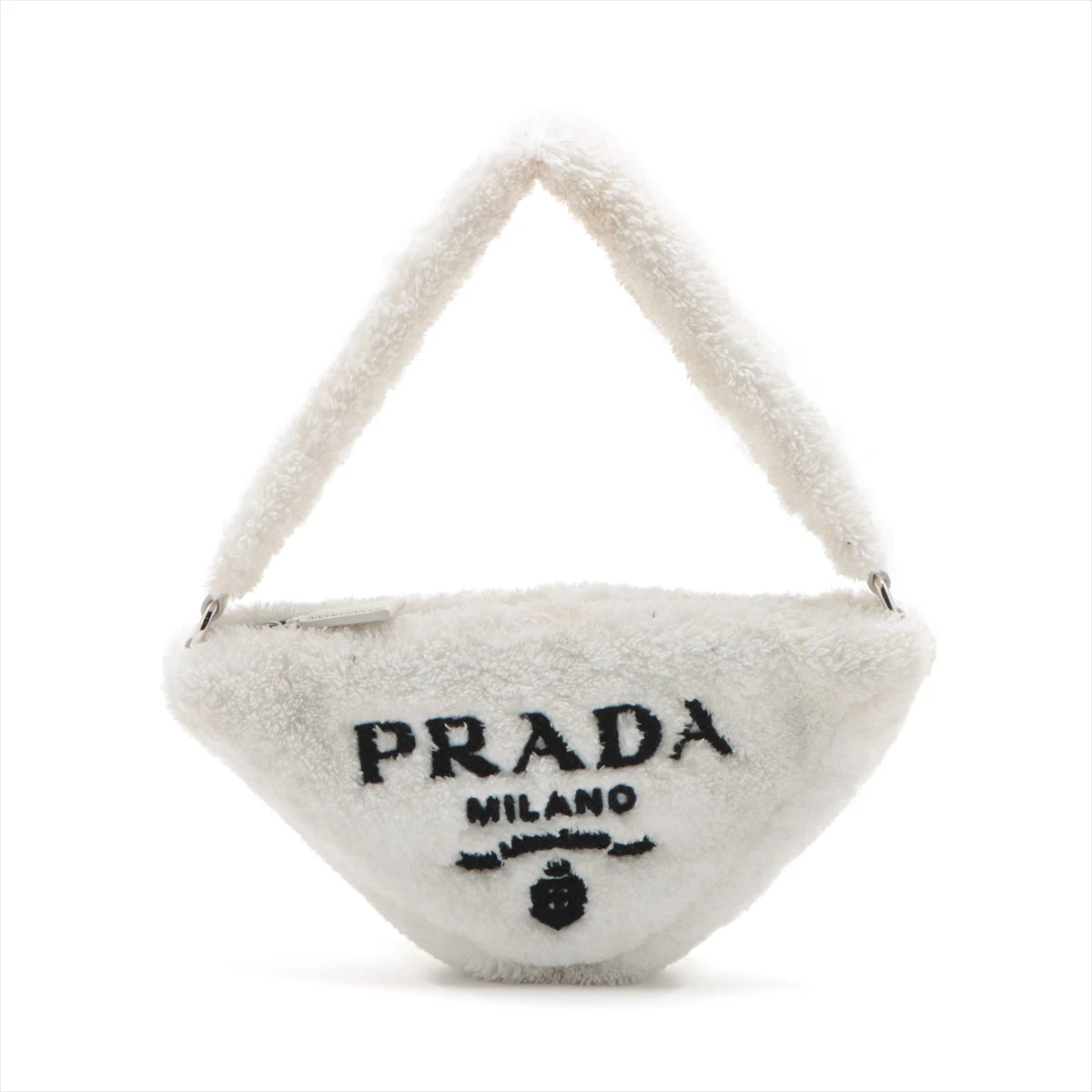 極美品】PRADA バッグテリー クロス ボア 1NE043 白三角ロゴ