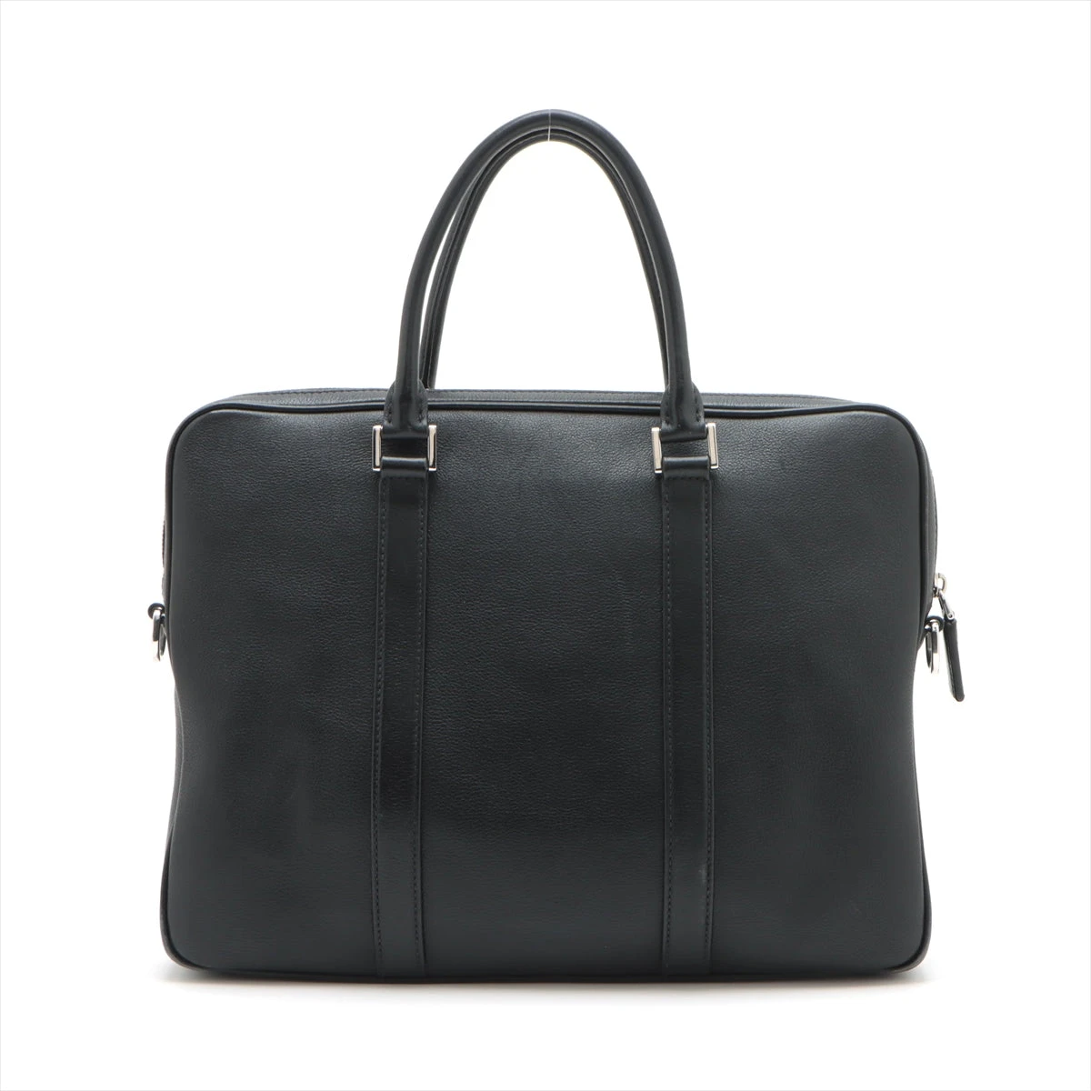 プラダ レザー ビジネスバッグ ブラック 2VE368 A3035305｜中古