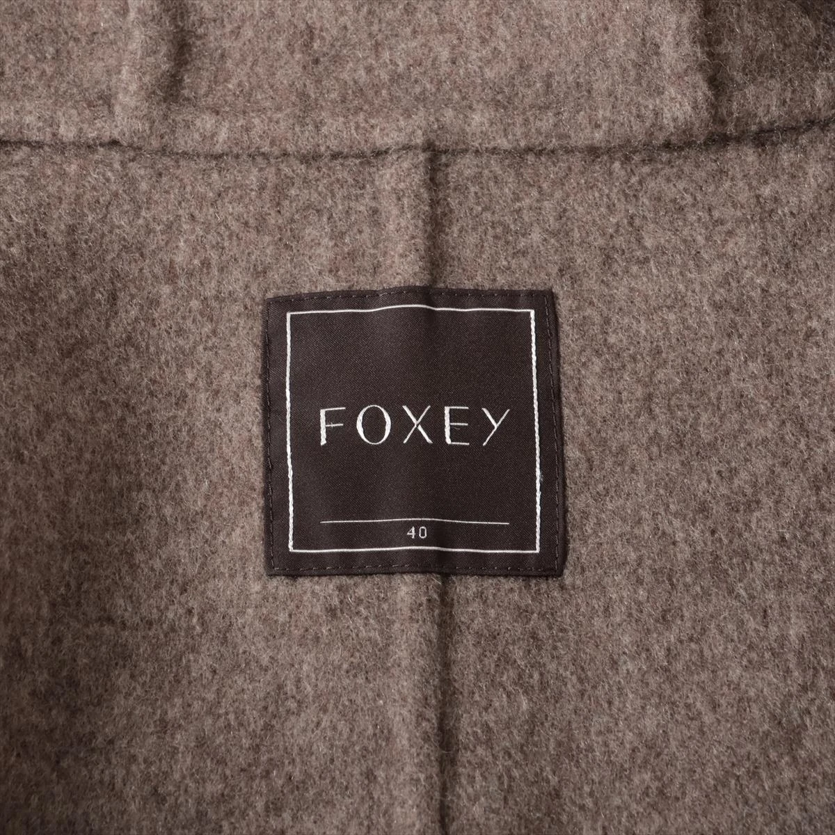 フォクシー カシミヤ コート 40 レディース ベージュ 37276 A3031433