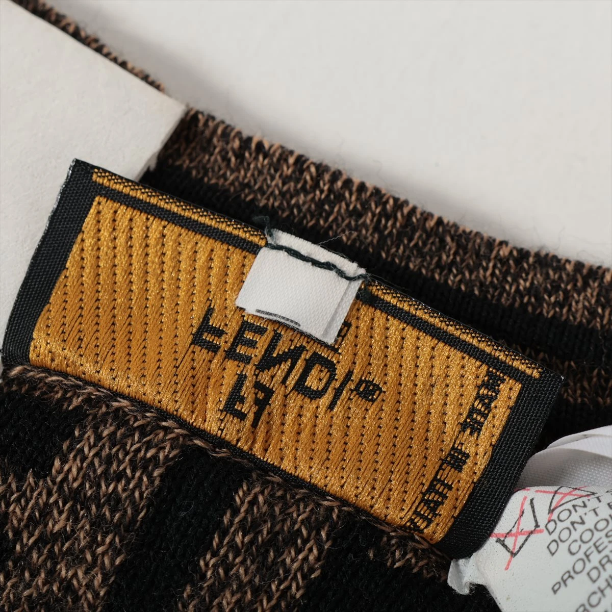 フェンディ ズッカ ウール カーディガン 44 レディース ブラック