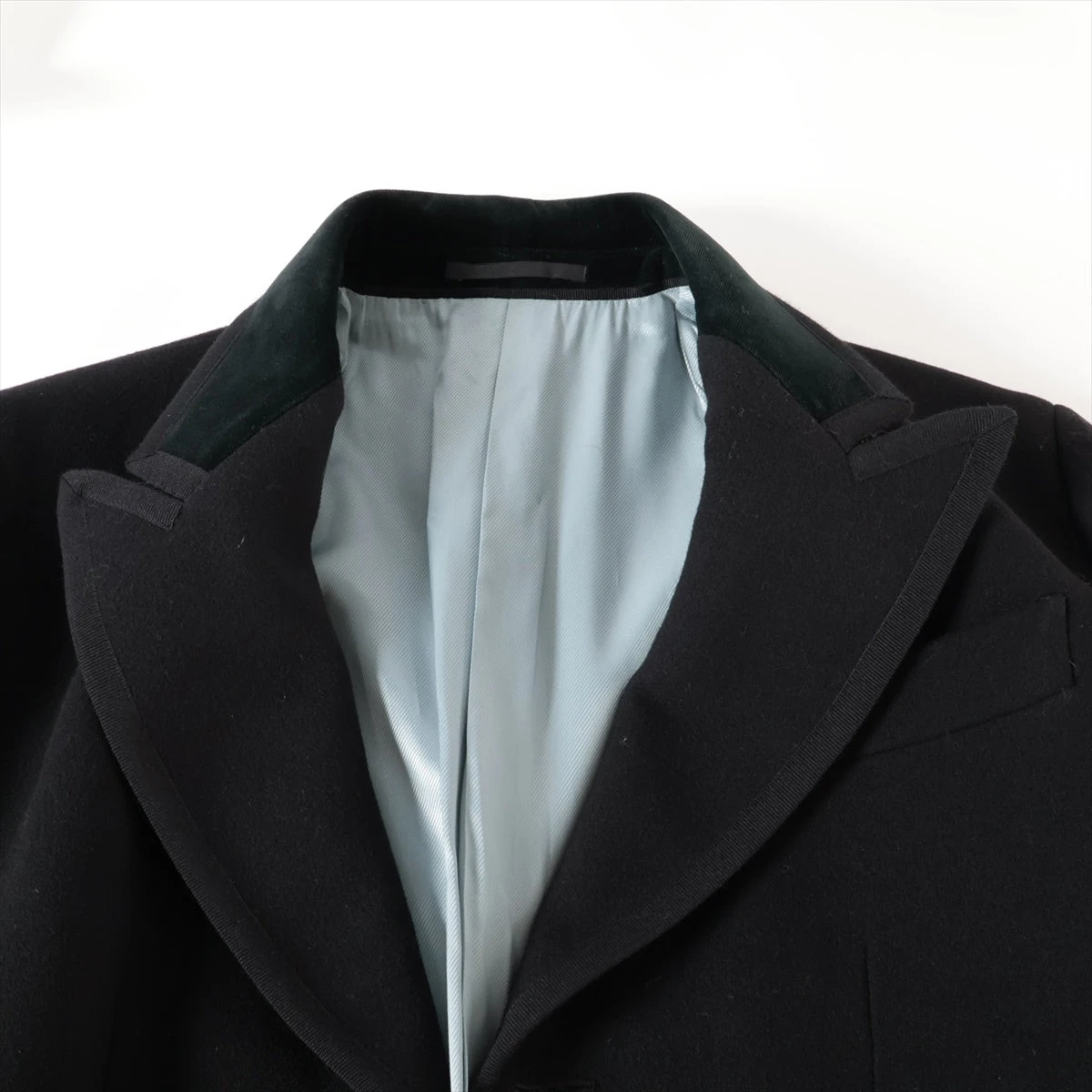 グッチ ウール ロングコート 46R メンズ ブラック 488545 A3033741