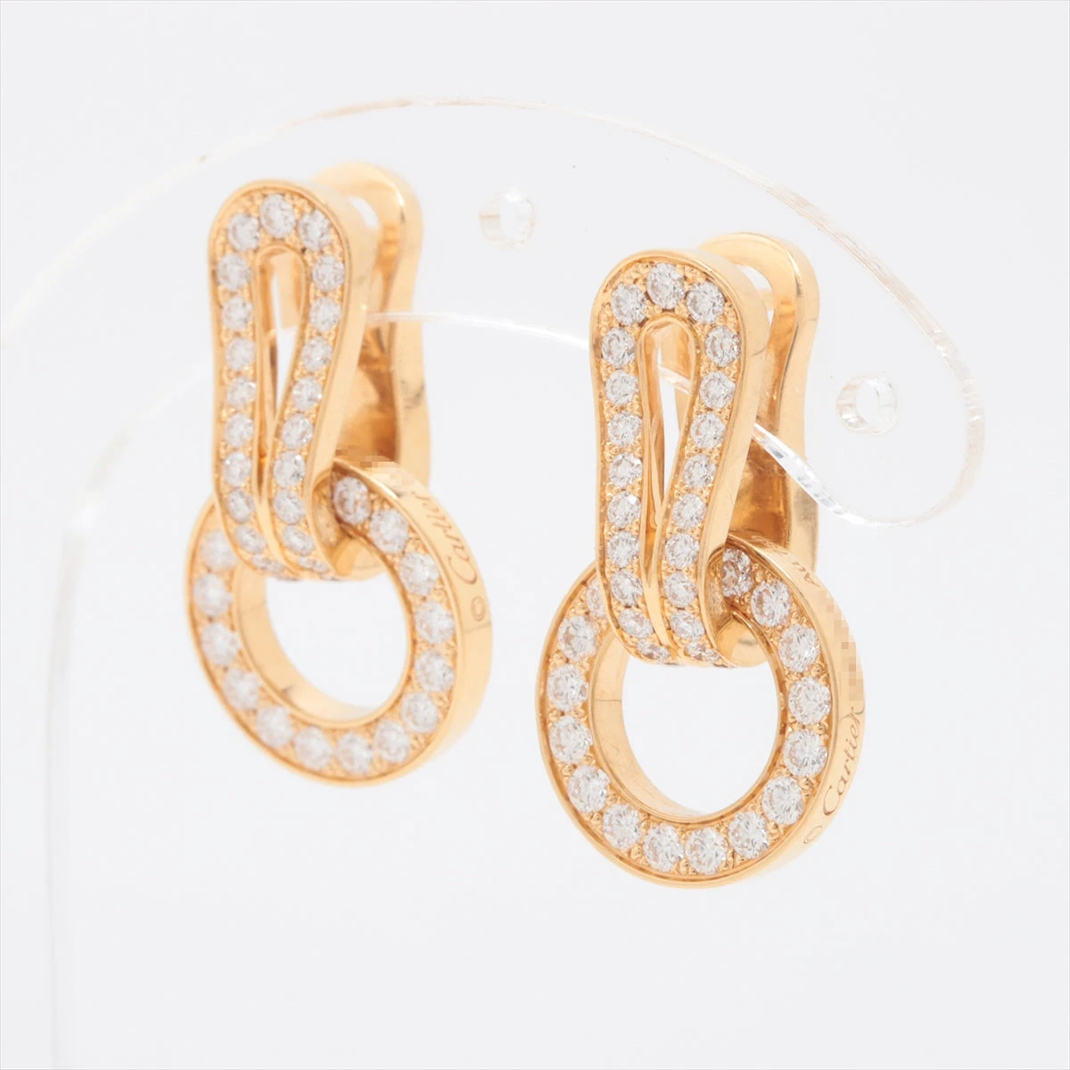 Cartier★カルティエ トーチュ ダイヤ シングルピアス 750(PG) カルティエ アグラフ ダイヤ イヤリングピアス 750(PG) 10.1g AP082872