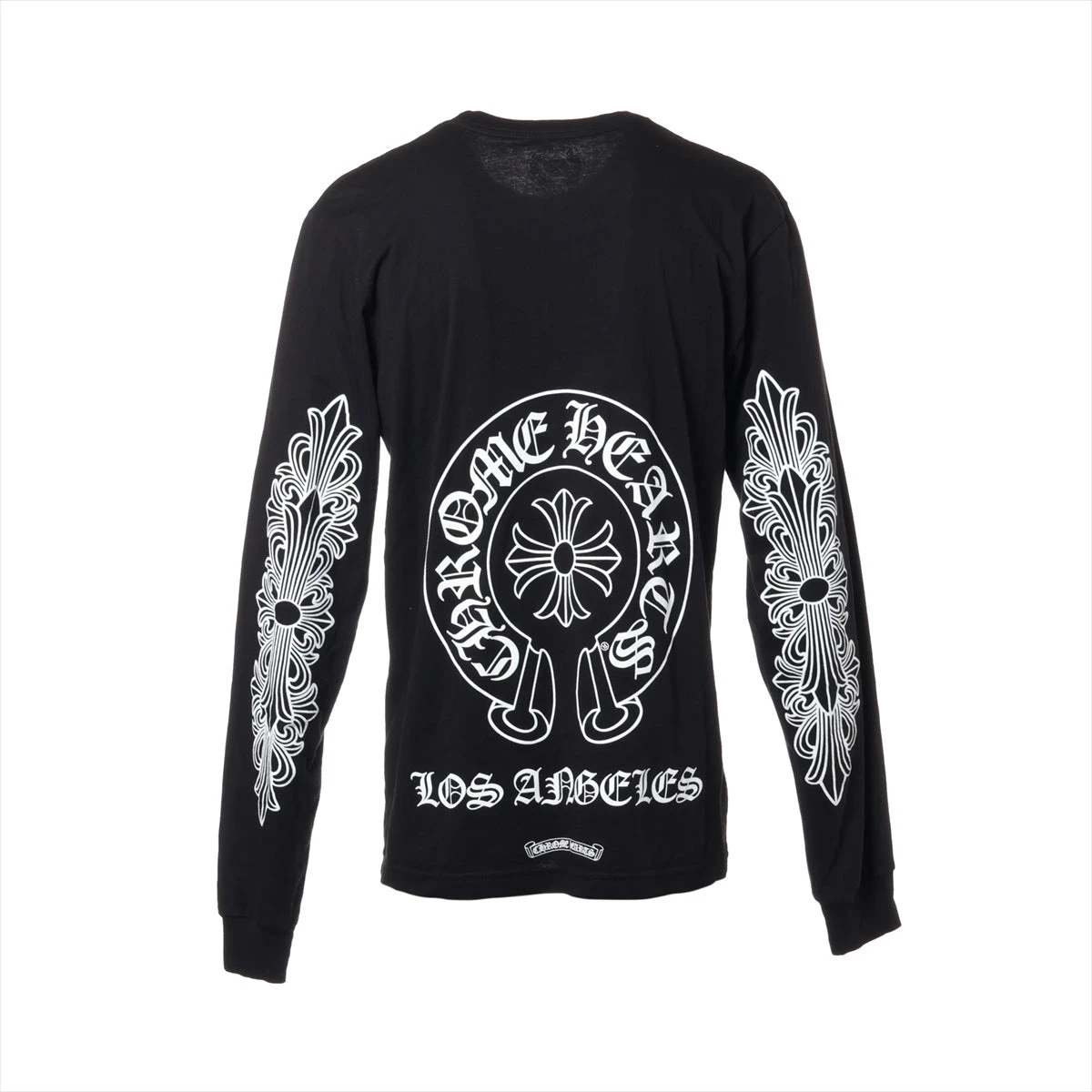 クロムハーツ ロングTシャツ コットン サイズL ブラック ホースシュー