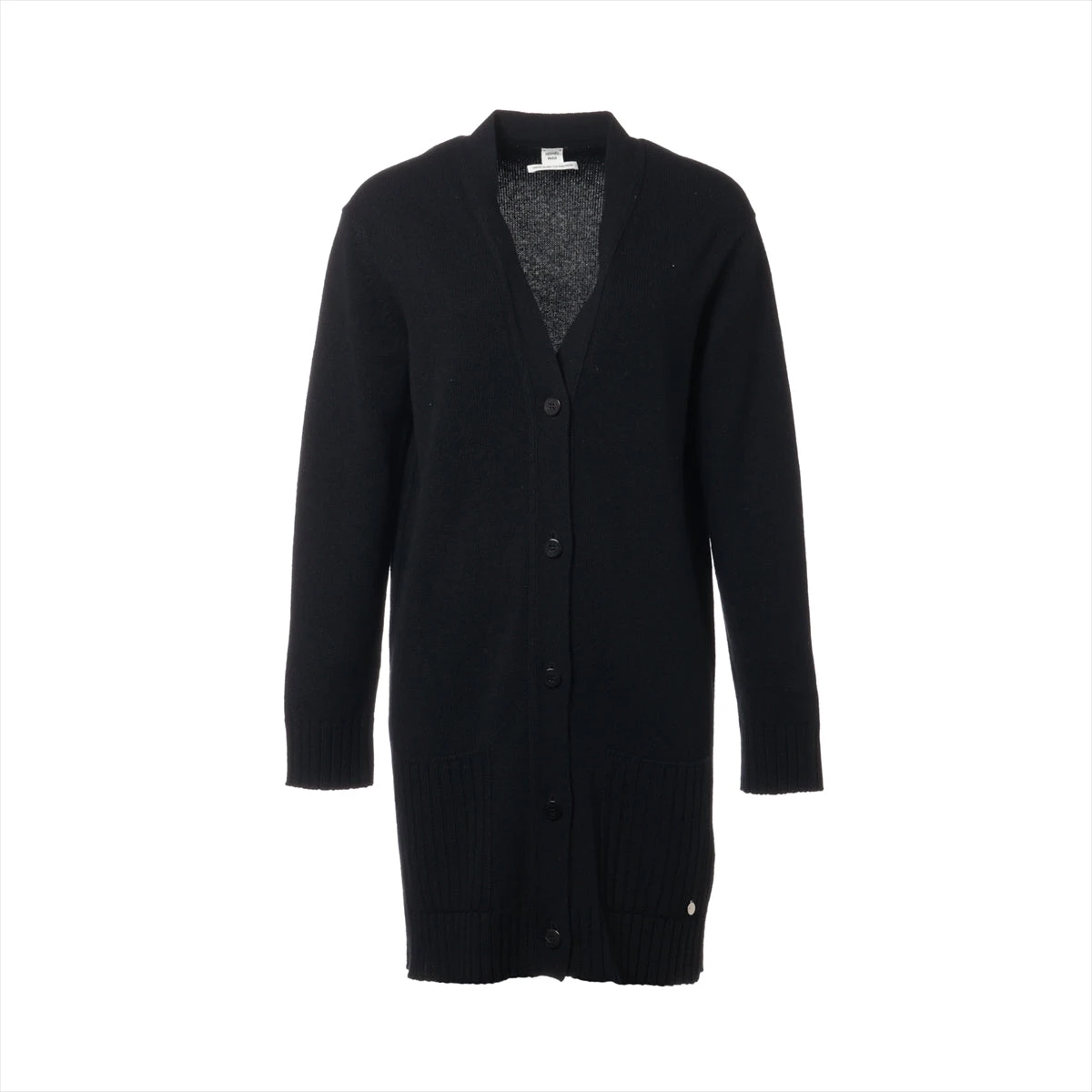 エルメス 18AW カシミヤ カーディガン 36 レディース ブラック