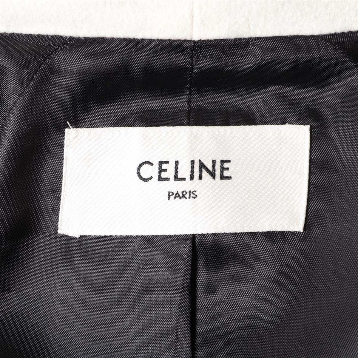 セリーヌ エディ期 カシミヤ ジャケット 36 レディース ネイビー
