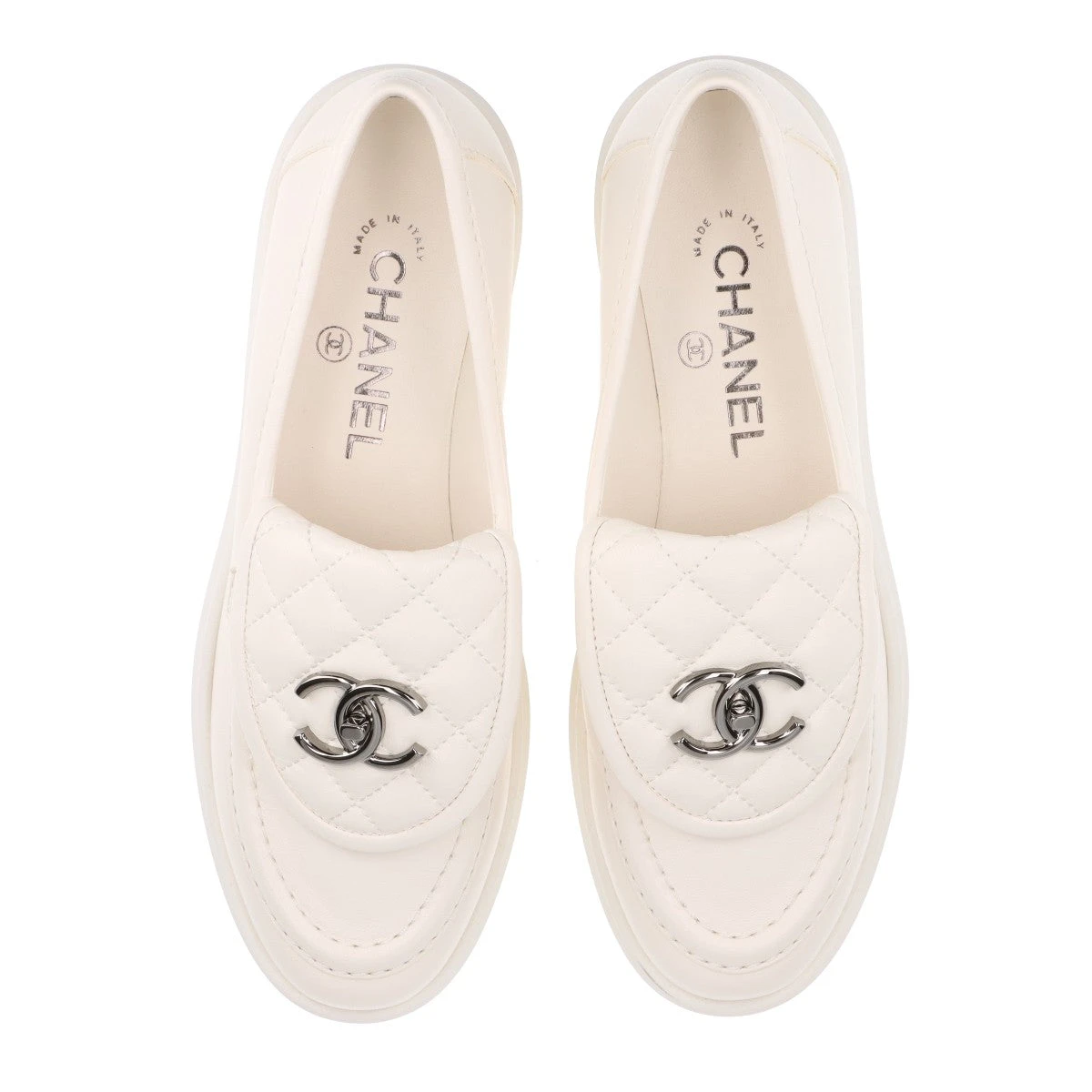 CHANEL ココマーク ターンロック ローファー 36 1/2 CHANEL シャネル マトラッセ ココマーク ターンロック