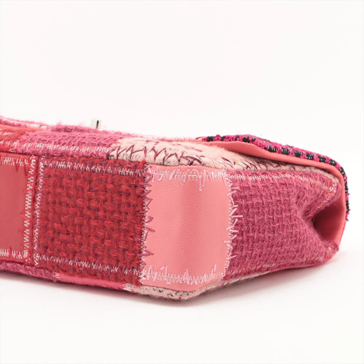 シャネル デカマトラッセ30 ラージ ツイード×レザー シングルフラップ