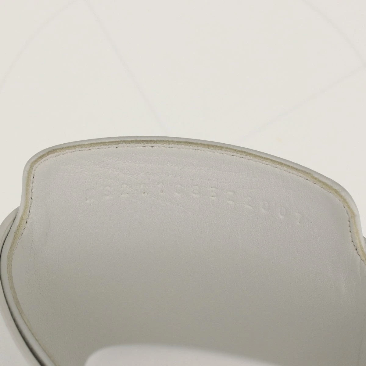 エルメス レザー サンダル 36 1/2 レディース ホワイト コラリア