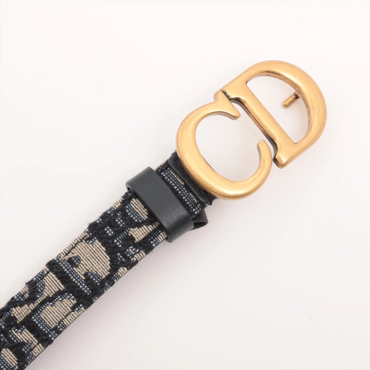 【最終値下げ】Christian Dior ネイビー ゴールド ベルト Christian Dior クリスチャン・ディオール ベルト リバーシブル