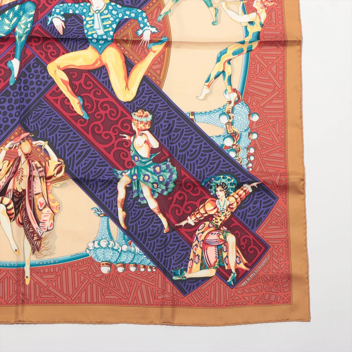エルメス HERMES カレ90 スカーフ LES BALLETS RUSSES エルメス カレ90 LES BALLETS RUSSES ロシア バレエ スカーフ