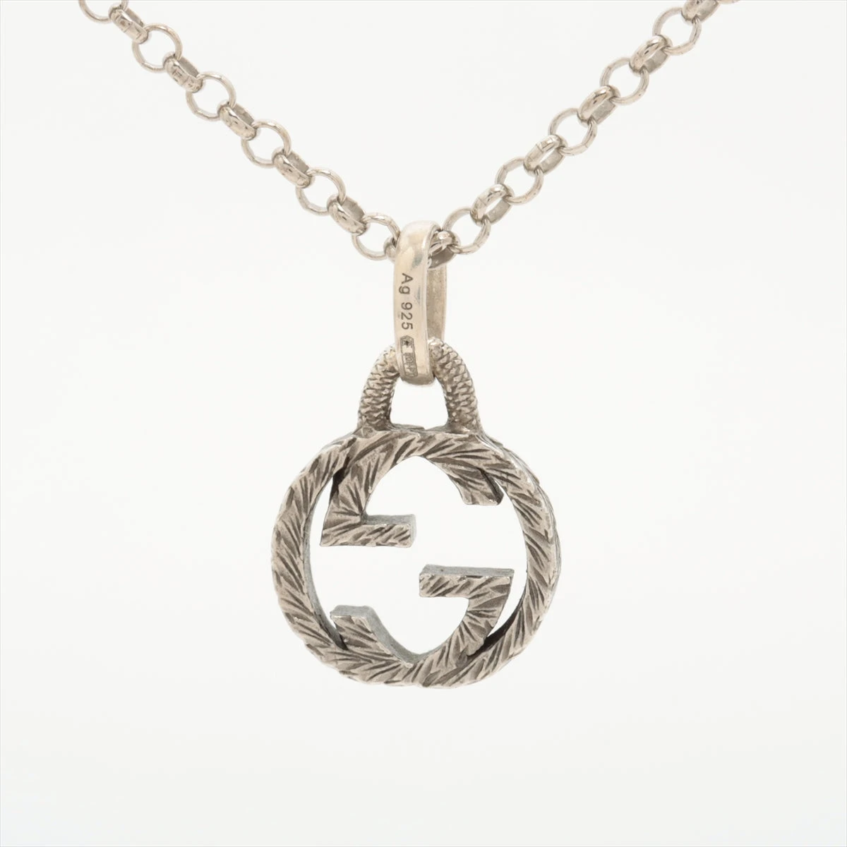 極美品☆GUCCI グッチ インターロッキングG アラベスク Ag925