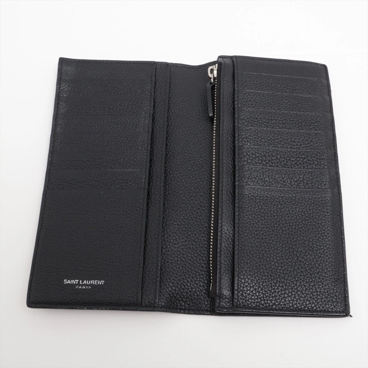 サンローラン Saint Laurent パリ ランヤード ウォレット ロゴ サンローランパリ YSLロゴ 687103 レザー 財布 ブラック