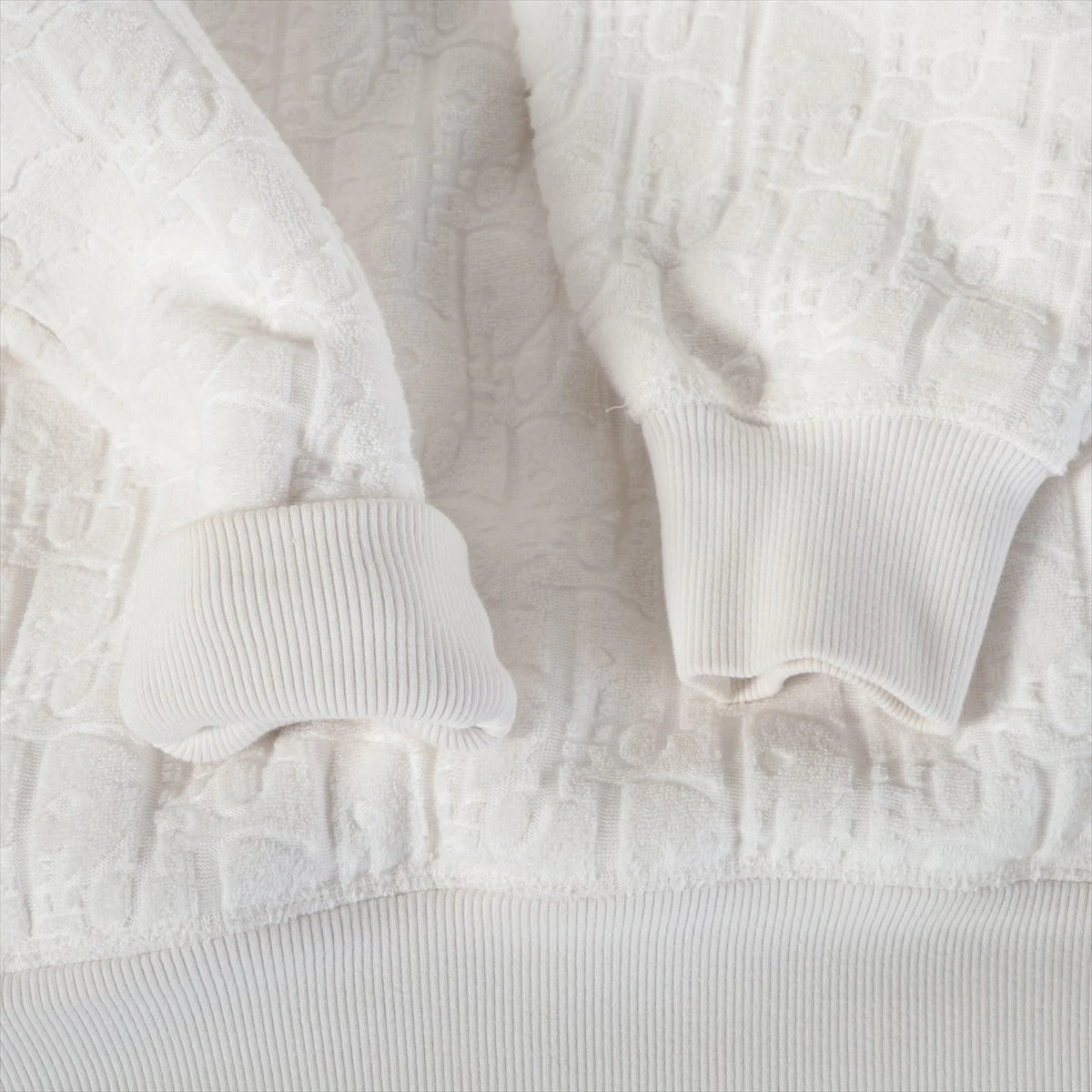 ディオール オブリーク コットン パーカー XS メンズ ホワイト