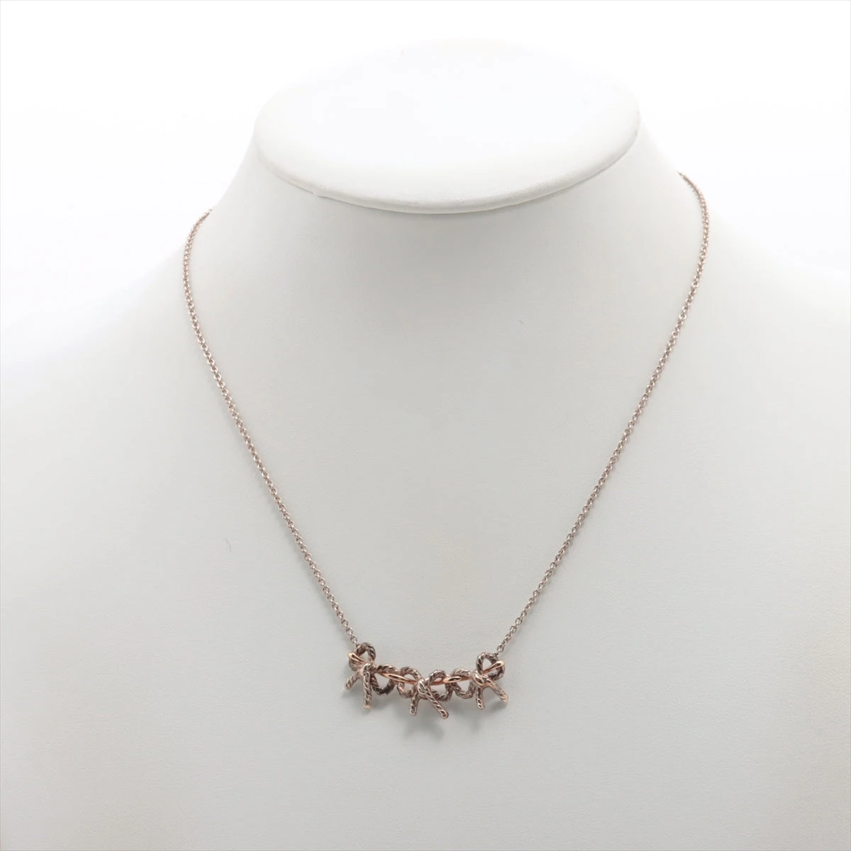 Tiffany&co トリプルリボンネックレス 925 750 ツイスト コンビ Tiffany&co トリプルリボンネックレス 925 750 ツイスト コンビ