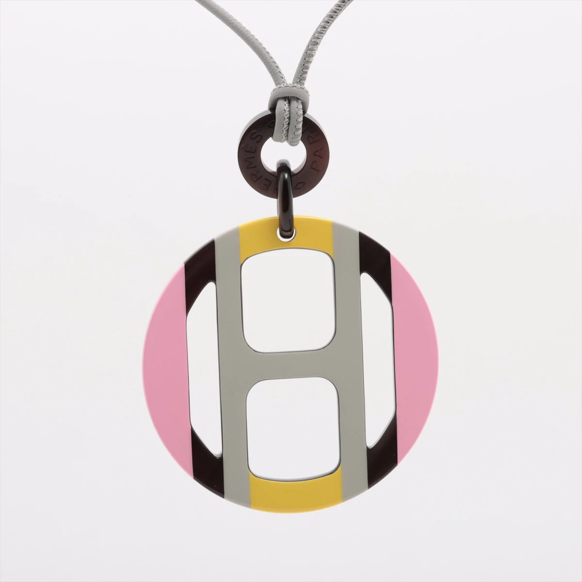 エルメス Hエキップ ペンダント バッファローホーン×ラッカー