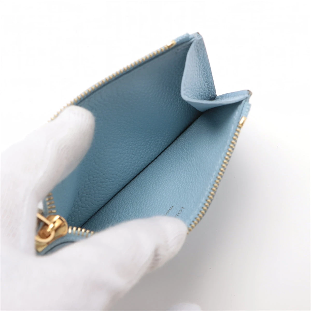 ルイヴィトン　コインカードケース　ポルトモネロザリ　アンプラント　ライトブルー LOUIS VUITTON （新品・未使用品）ルイ ヴィトン ポルトモネ
