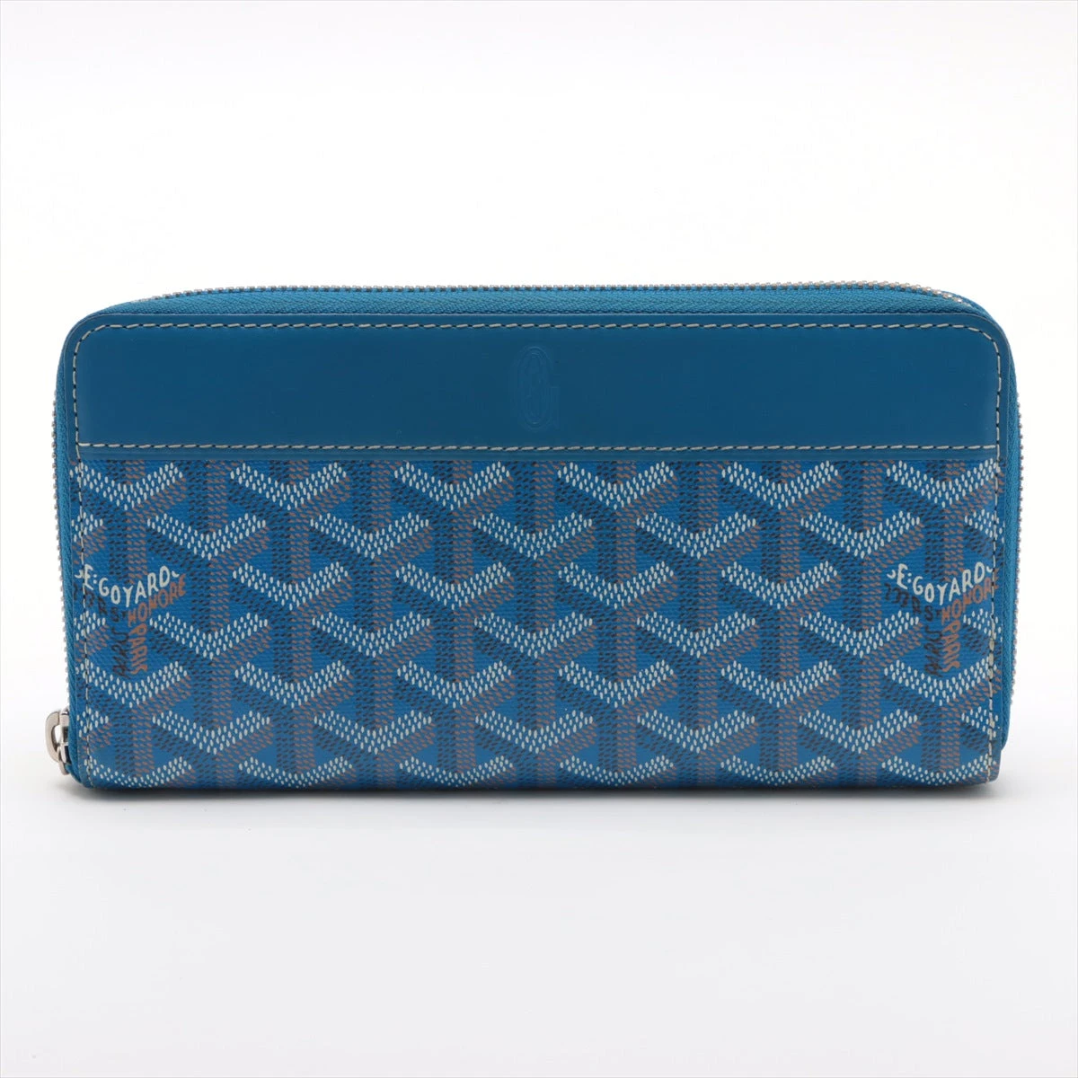 Goyard(ゴヤール) ネイビー 長財布 キャンバス ＆ カーフレザー GM