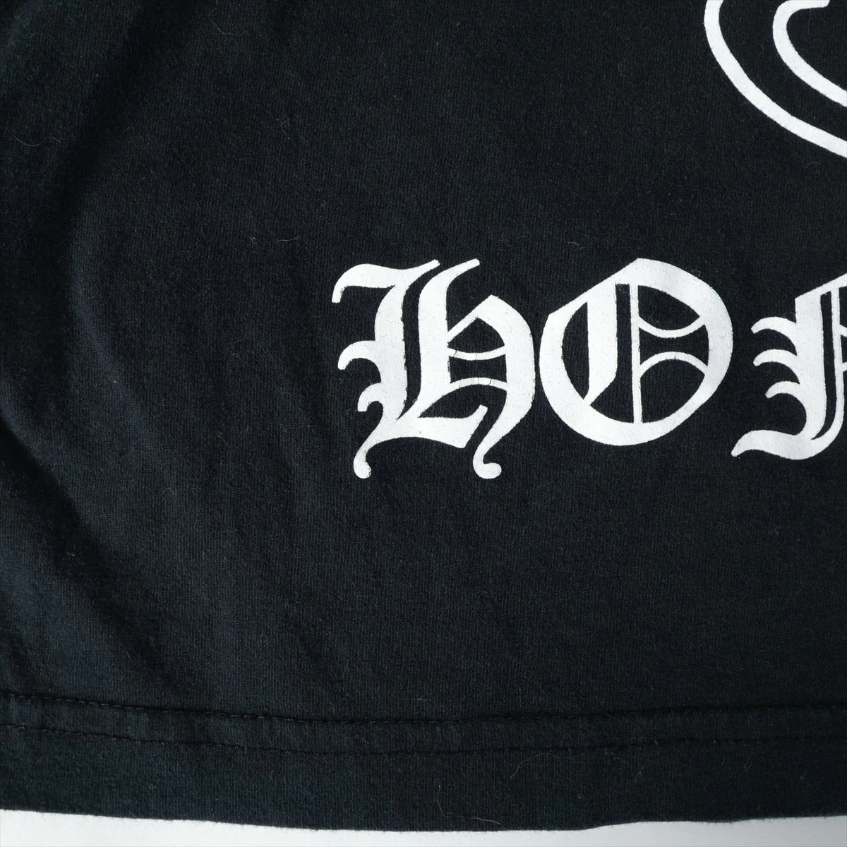 クロムハーツ ホースシュー ロングTシャツ コットン サイズL ブラック