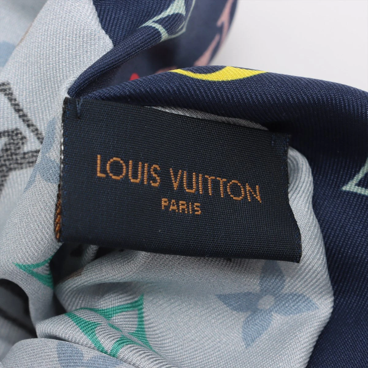 Louis Vuitton シルクシュシュ グリーン ネイビー LOUIS VUITTON